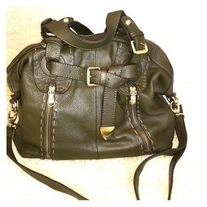 Vince Camuto Olive Green Leather Purse